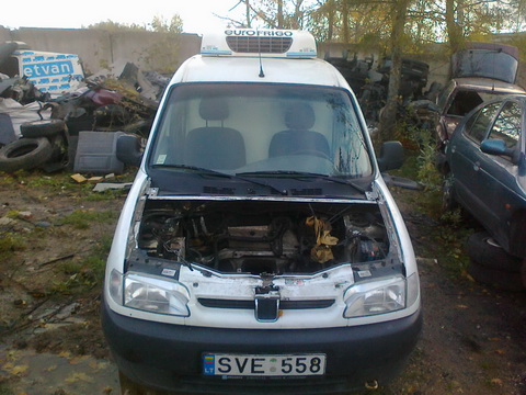 Naudotos automobilio dalys Peugeot PARTNER 2002 1.9 Automatinė Komercinis 2/3 d. Balta 2012-10-29